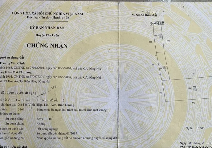 Nhà Đất Tân Vĩnh Hiệp Tân Uyên Bình Dương