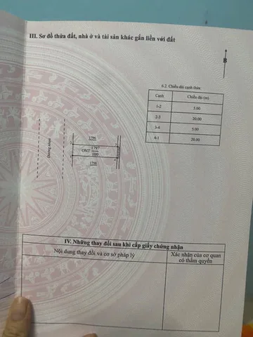 Bán đất 100m² full thổ cư ngang 5m giá 800 triệu tại Xã An Phú