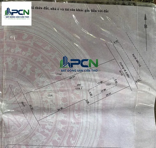 Bán đất 1278.7m² có sẵn 100m² thổ cư ngang 20.15m giá 5.2 tỷ tại Phường Hưng Phú