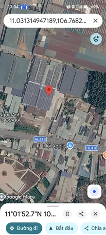 Bán đất xưởng 11771.2m² ngang 75m giá 120 tỷ tại Phường Tân Hiệp