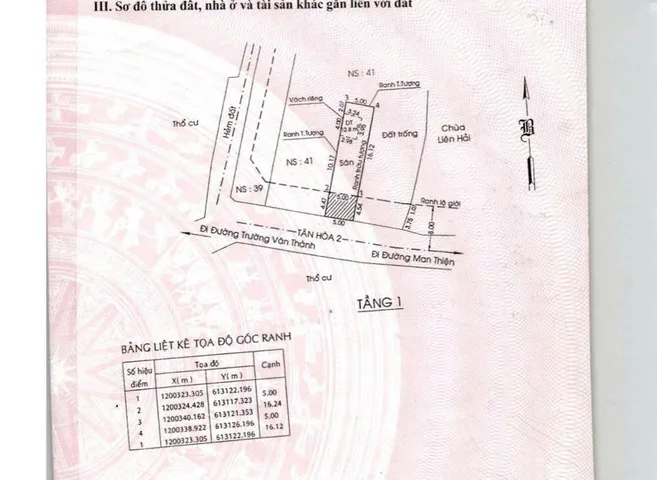 Bán nhà 100m² có sẵn 80m² thổ cư ngang 5m giá 7.8 tỷ tại Phường Tăng Nhơn Phú