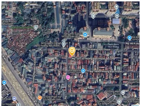 Bán nhà 40.5m² có sẵn 36m² thổ cư ngang 3.8m giá 7.6 tỷ tại đường Khương đình Phường Khương Đình