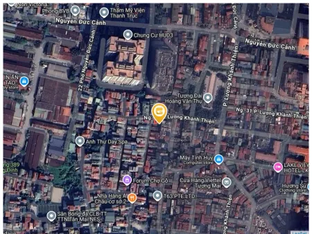 Tương Mai Hoàng Mai nhà 5 tầng 36m2 ngõ rộng ô tô gần cửa khu dân cư lâu đời an ninh tốt gần chợ trường học