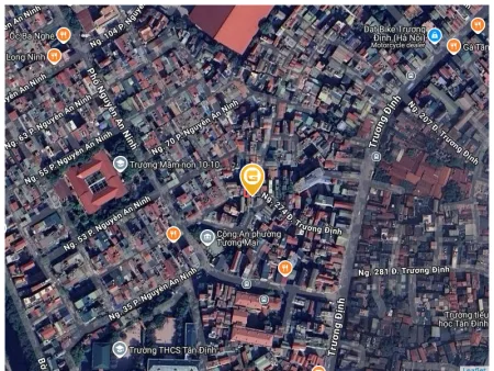 Nguyễn An Ninh Hoàng Mai nhà 5 tầng 38m2 ngõ rộng ô tô gần nhà thông ra nhiều hướng gần chợ trường học