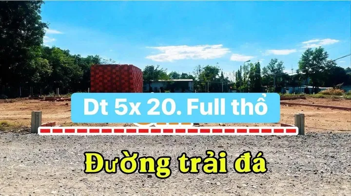 ĐẤT NỀN GIÁ TỐT TẠI CỦ CHI – CÂY SỘP, TÂN AN HỘI – 100m² – GIÁ 1,65 TỶ