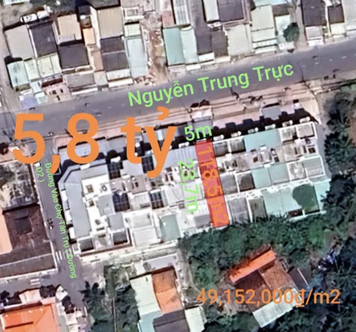 Bán nhà 118.5m² có sẵn 118,5m² thổ cư ngang 5m giá 5.8 tỷ tại Xã Tân Trụ