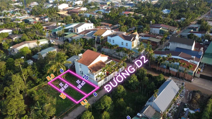 Bán đất 102.8m² có sẵn 50m² thổ cư ngang 5m giá 1.4 tỷ tại Phường Tân An