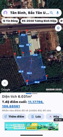 Bán đất mặt tiền đườngDT-741 -phường Vĩnh Tân thành phố Hồ Chí Minh 6300