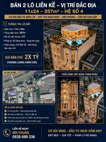 CƠ HỘI XÂY TÒA NHÀ CHDV GIỮA PHẠM VĂN ĐỒNG – VỊ TRÍ ĐẸP, DỄ LẤP ĐẦY, GIÁ TRỊ TĂNG MẠNH
