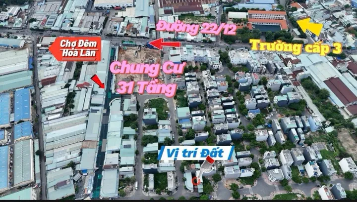 Bán đất 89.7m² full thổ cư ngang 5m giá 4.8 tỷ tại Phường Thuận Giao