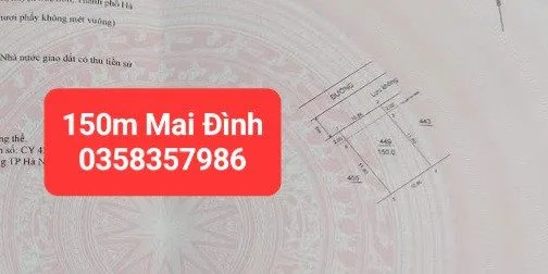 Bán đất 150m² full thổ cư ngang 10.5m giá 5.5 tỷ tại Xã Sóc Sơn
