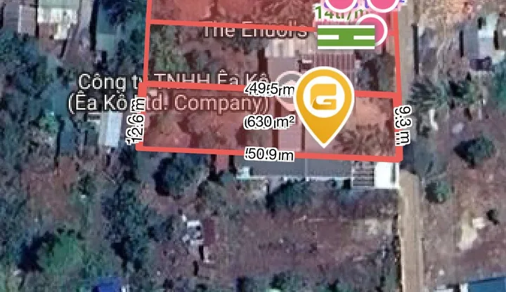 Bán đất 626.6m² có sẵn 60m² thổ cư ngang 6.0m giá 3.7 tỷ tại Phường Buôn Ma Thuột