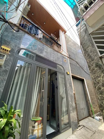 Nhà bán 2 tầng chu văn an, sổ hồng riêng, nhà mới 3 pn