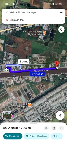 Bán đất 202,6m2m² có sẵn 40m² thổ cư ngang 10m giá 1.95 tỷ tại Đường Huỳnh Cương Phường Sóc Trăng