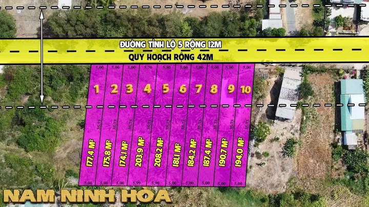 🌟CHỈ 360 TRIỆU SỞ HỮU NGAY LÔ ĐẤT THỔ CƯ MẶT TIỀN TỈNH LỘ 5 
NAM NINH HOÀ - GẦN KHU CÔNG NGHIỆP NINH XUÂN 🌟