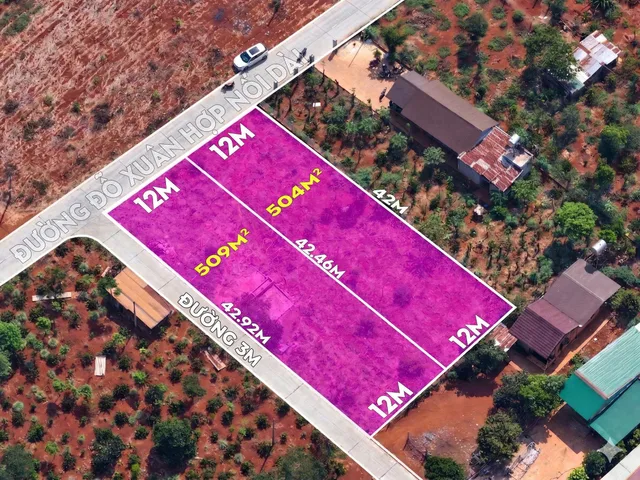 Bán Đất 504m2 giá 1.5 tỷ tại Phường Buôn Ma Thuột Đắk Lắk