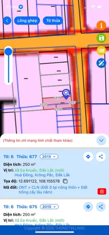 Bán đất 258.1m² có sẵn 60m² thổ cư ngang 10.0m giá 1.35 tỷ tại Xã Ea Knuếc