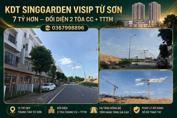 🔥 SHOPOUSE KĐT SING GARDEN VSIP TỪ SƠN – DÒNG TIỀN THẬT,