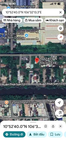 Bán đất 425m² có sẵn 300m² thổ cư ngang 17m tại Xã Xuân Thới Sơn