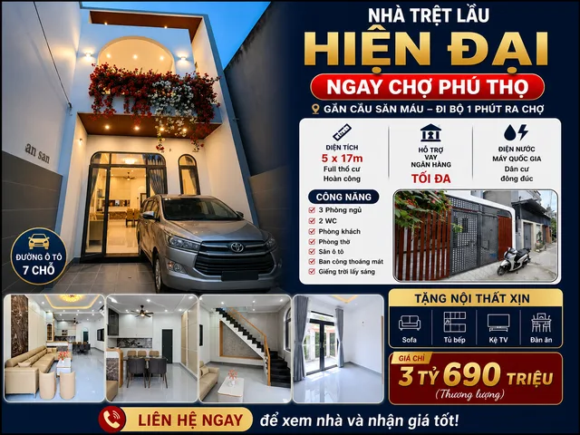 Bán nhà phường Trảng Dài, sổ riêng thổ cư, 1 trệt 1 lầu, 3PN, gần chợ Phú Thọ