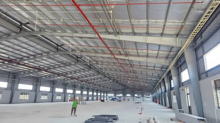 CHO THUÊ XƯỞNG 4320m2 pccc TỰ ĐỘNG TRONG KCN VŨNG TÀU.