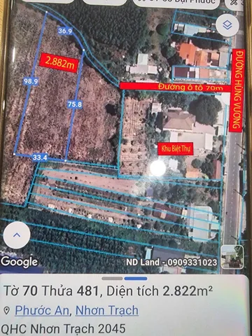Bán đất cạnh đường Hùng Vương siêu Rẻ