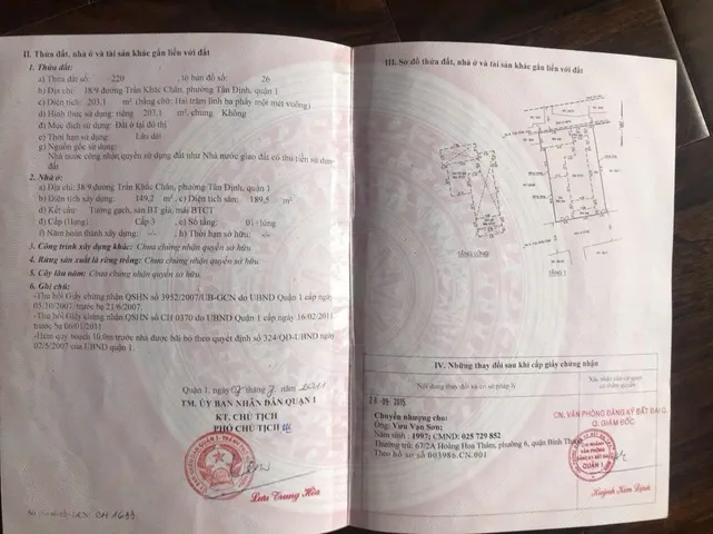 BDS HVL BÁN BIỆT THỰ HẦM – HỒ BƠI – 4 LẦU TRẦN KHẮC CHÂN – QUẬN 1