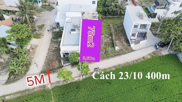 ĐẤT DIÊN AN DIÊN KHÁNH 75,2M² GẦN 23/10 – 1 TỶ 670