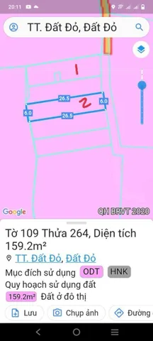 📢 CHÍNH CHỦ Gửi CẦN BÁN LÔ ĐẤT VÀNG TẠI THỊ TRẤN ĐẤT ĐỎ - GIÁ CHỈ 1.3 TỶ!
Cơ hội đầu tư hoặc an cư lạc nghiệp cực tốt tại khu vực đang phát triển mạnh của tỉnh Bà Rịa - Vũng Tàu.
📍 Vị trí: Thị trấn Đất Đỏ, Huyện Đất Đỏ, BRVT.
📐 Thông số chi tiết:
• Tờ