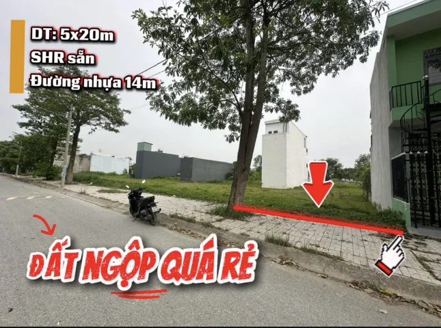Đất ngộp bán gấp, view kênh sông trăng 5x20m, KDC Cát Tường Phú Sinh