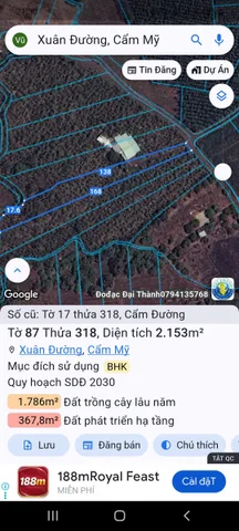 Nhà Đất Cẩm đường Long Thành Đồng Nai