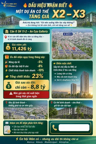 chính sách an cựu giá đưa ra chưa từng có từ 11,4 tỷ chiết khấu 23% chỉ còn lại 8,8 tỷ