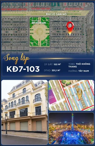 💎 KĐ7-103 – CĂN SONG LẬP MẶT TIỀN 10M ĐÁNG SỞ HỮU TẠI KINH ĐÔ 💎