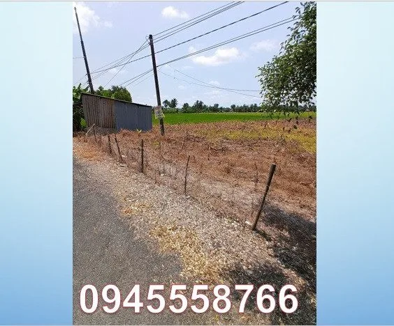 ☢️Chính chủ cần bán gấp lô đất mặt tiền ĐT 937B ngay Mỹ Quới, (huyện Ngã 5, Sóc Trăng). 0945558766