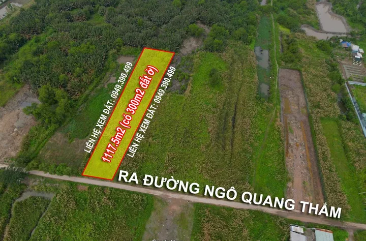 Bán đất 1117.5m² ngang 15.3m giá 12 tỷ tại Xã Hiệp Phước
