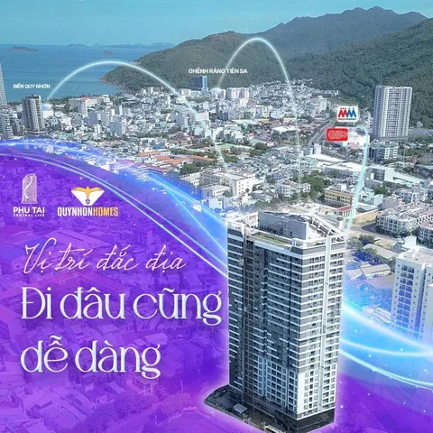 Bán căn hộ Phú Tài Central Life Quy Nhơn, 1PN-2PN-3PN, sổ hồng lâu dài