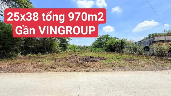 Bán đất 970m² có sẵn 200m² thổ cư ngang 25m giá 5 tỷ tại Xã Hòa Khánh