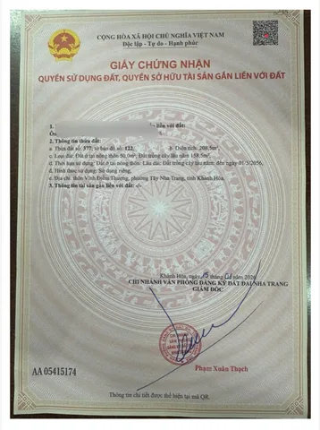 bán lô đất tại Tây Nha Trang. Vĩnh trung cũ. phù hợp chia 3 lô