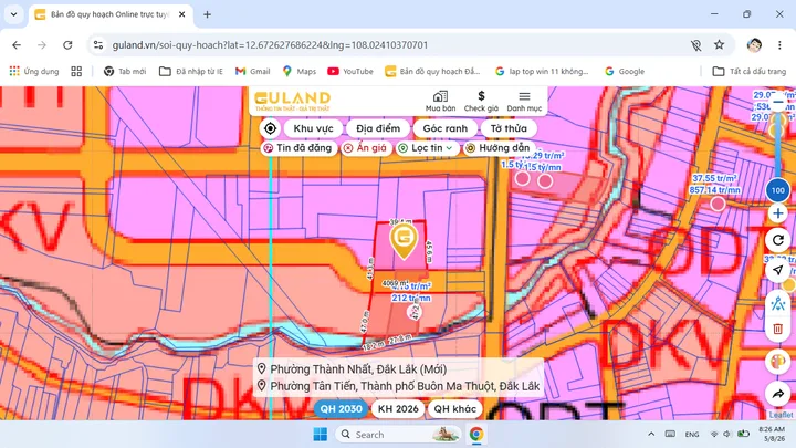 Bán đất 4000m² ngang 40m giá 15.3 tỷ tại Phường Thành Nhất