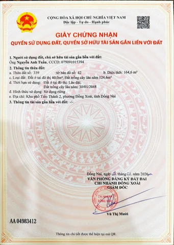 Bán đất mặt tiền đường, gần BV đa khoa tỉnh, Trường học, Khu CN