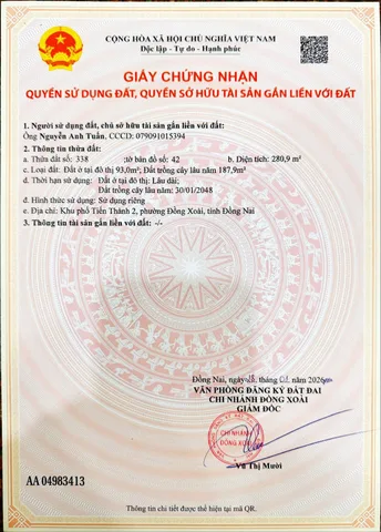 Bán đất có nhà, giáp QL14, gần BV đa khoa tỉnh, Trường học, Khu CN