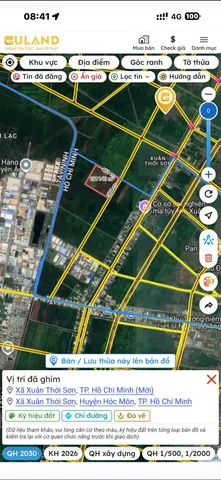 Bán đất 190000m² có sẵn 0000m² thổ cư ngang 461x384m giá 200 tỷ tại Xã Xuân Thới Sơn