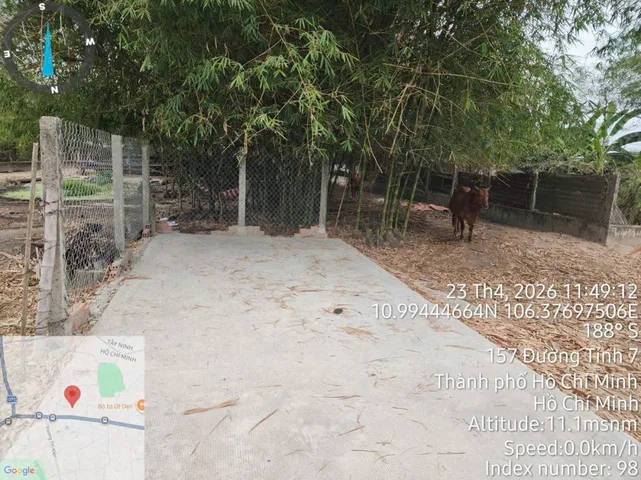 Bán đất 589m² có sẵn 34m² thổ cư ngang 10m tại Xã Thái Mỹ