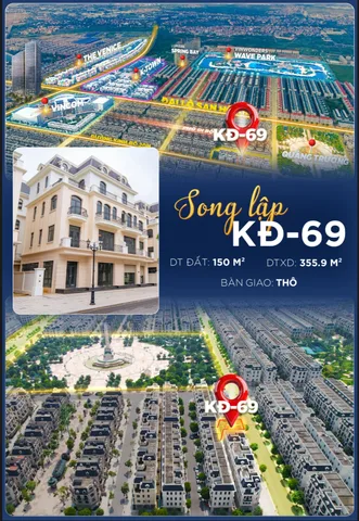 🔥 CHẠM ĐÁY GIÁ PHÂN KHU KINH ĐÔ – SONG LẬP 10M MẶT TIỀN CHỈ 22.X TỶ