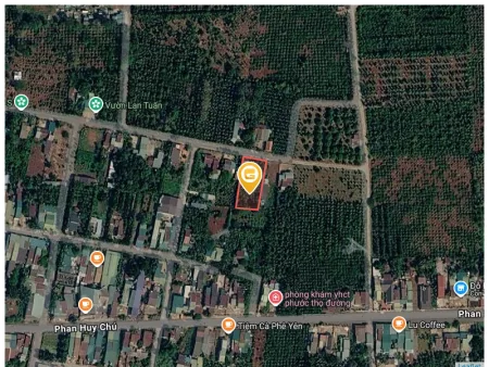 Bán đất 200m² có sẵn 60m² thổ cư ngang 5m giá 525 triệu tại Xã Hòa Phú