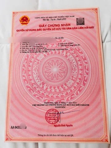 HIẾM Lô đất mặt tiền Lầu Ông Huyện , Diên An, đường nhựa 7m thông kinh doanh thuận lợi