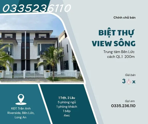 🚨 3.2 TỶ – BIỆT THỰ VIEW SÔNG GIÁ CHƯA TĂNG