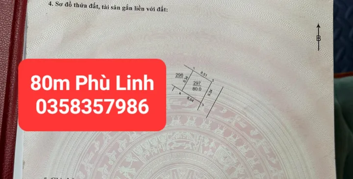 Bán đất 80m² full thổ cư ngang 9.34m giá 2.3 tỷ tại Xã Sóc Sơn