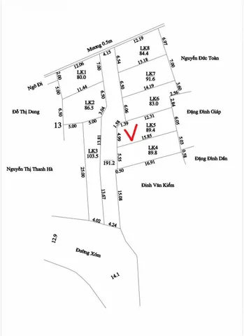Bán đất 80m² full thổ cư ngang 5m tại Xã Xuân Mai