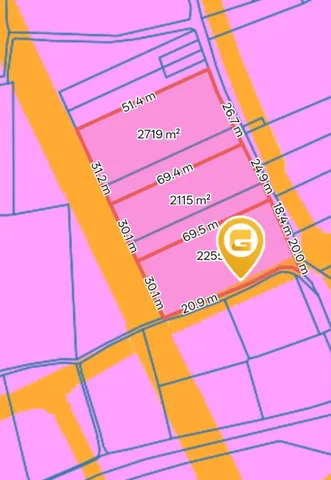 Bán đất 7046m² có sẵn 6978m² thổ cư ngang 100m giá 71.5 tỷ tại Xã Vạn Thắng